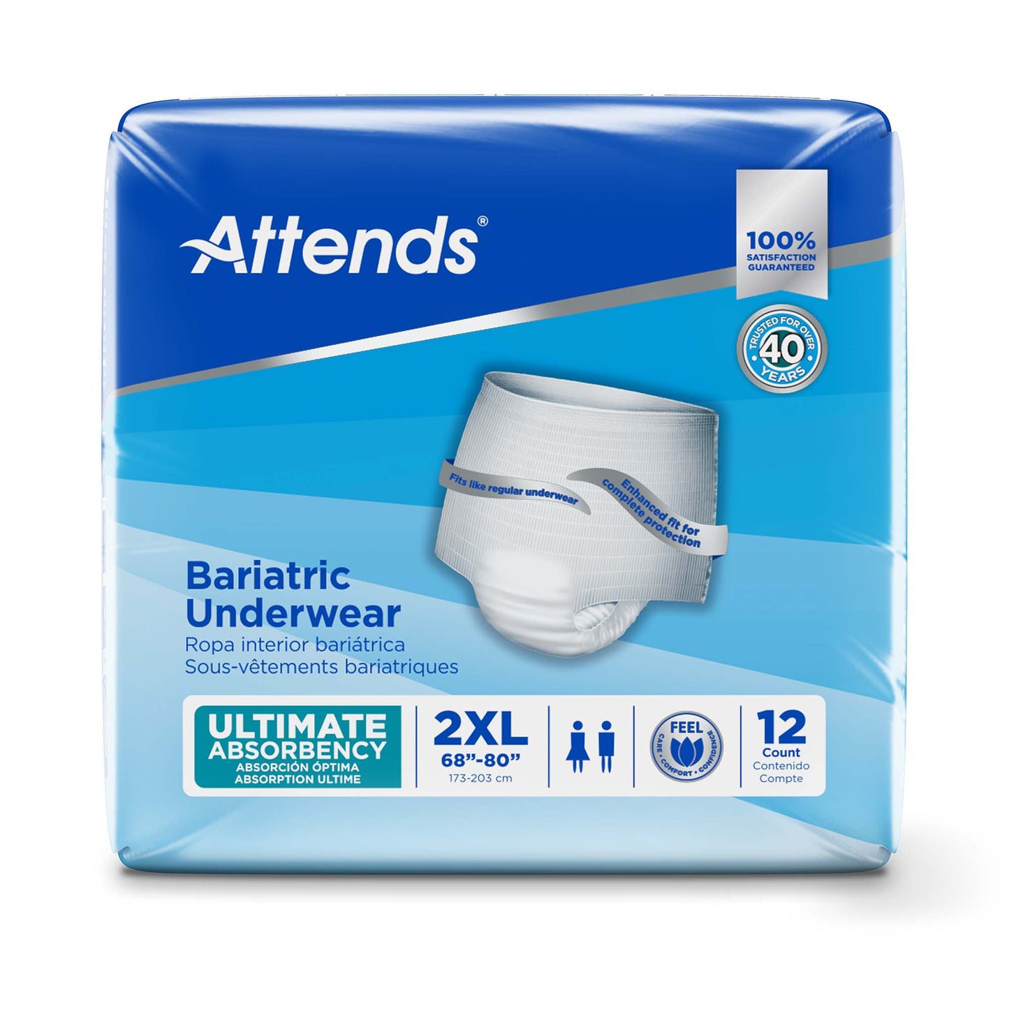 Attends® Bariatric Protective Underwear, 2X-Large
