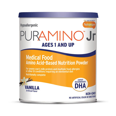 Mead Johnson 178801 PurAmino Jr Medical Food Amino Acid-Based Nutrition Powder, Vanilla, 14.1-oz.