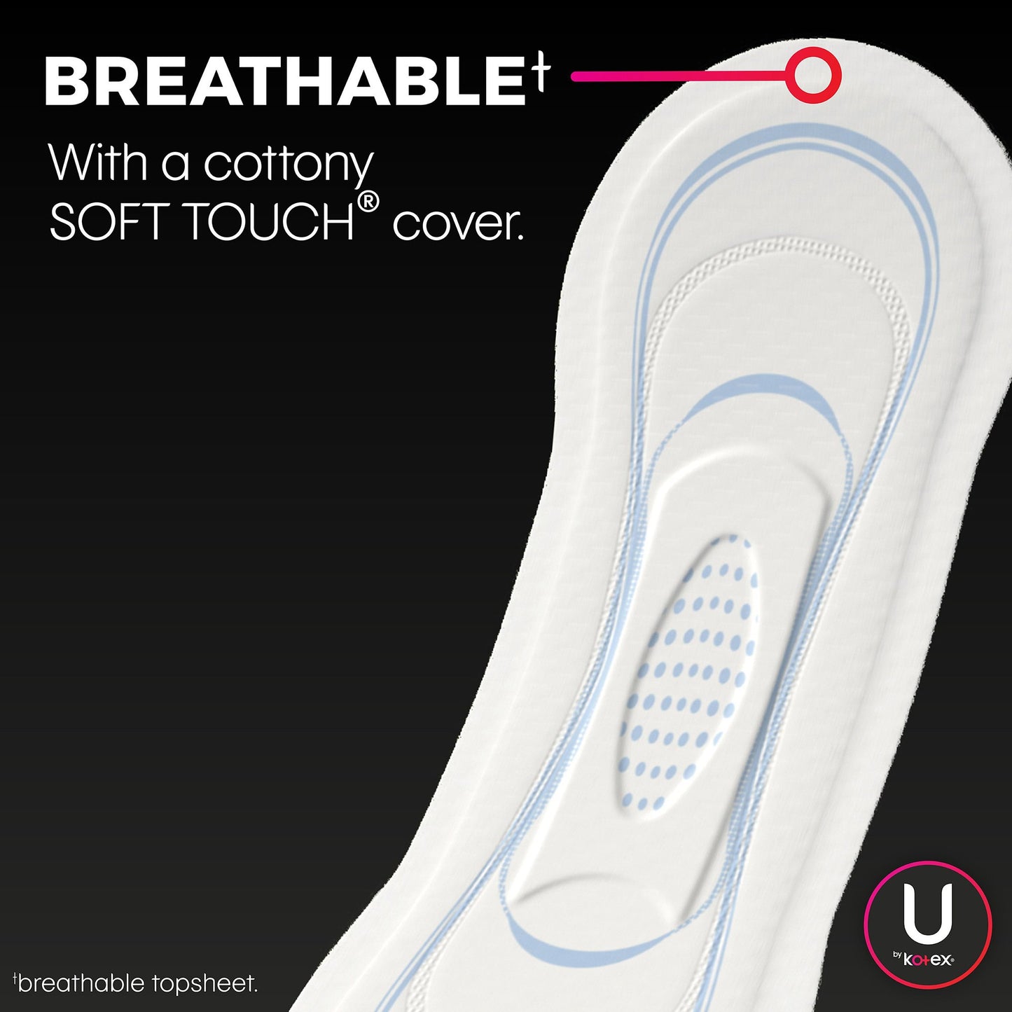 Feminine Pad U by Kotex® Security Ultra Thin Heavy Absorbency