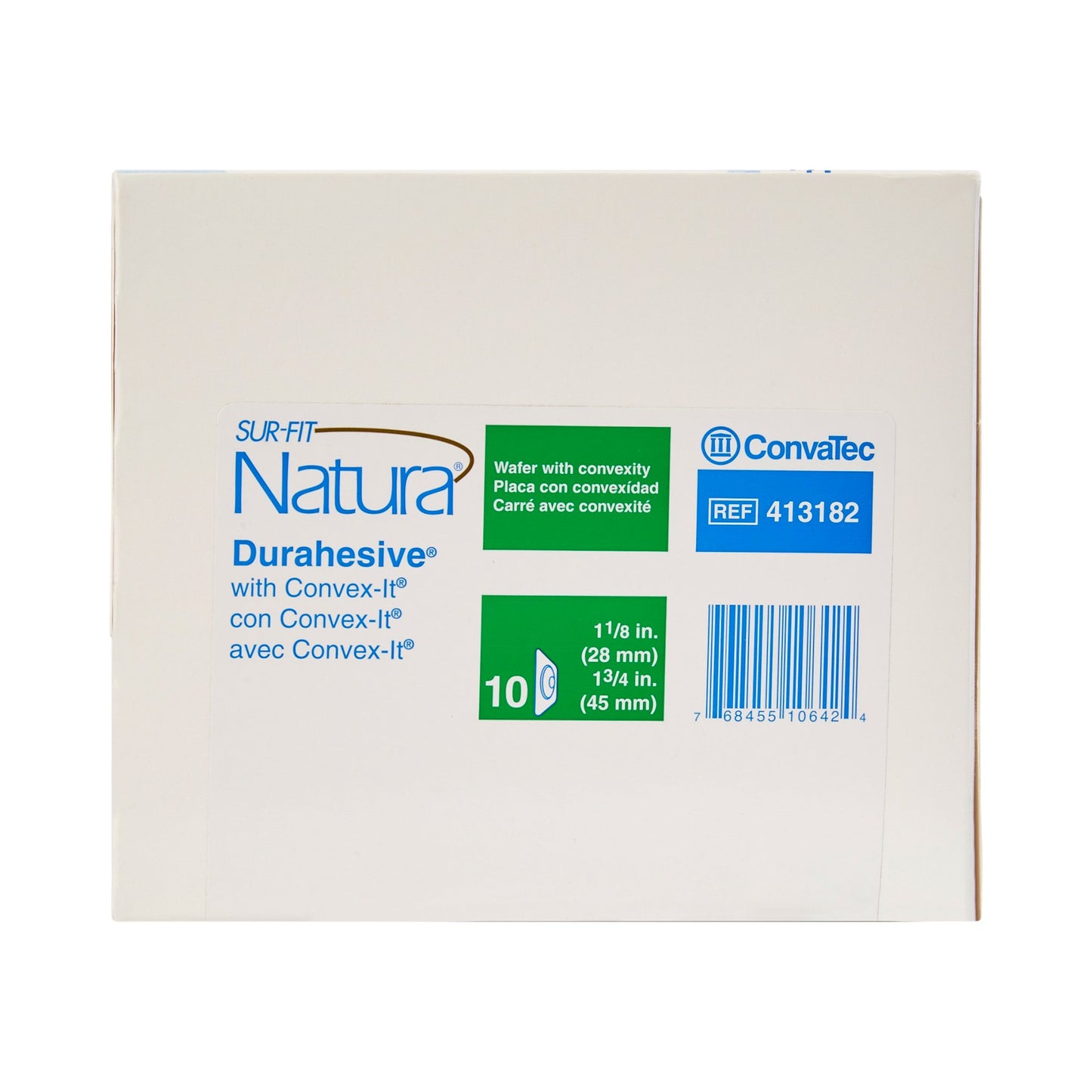 Sur-Fit Natura® Two-Piece Durahesive® Skin Barrier, 45 mm flange; 19 mm stomas