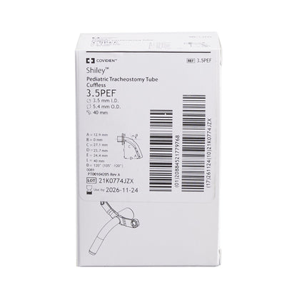 Shiley Pediatric Uncuffed Fenestrated Tracheostomy Tube | Medtronic 3.5PEF