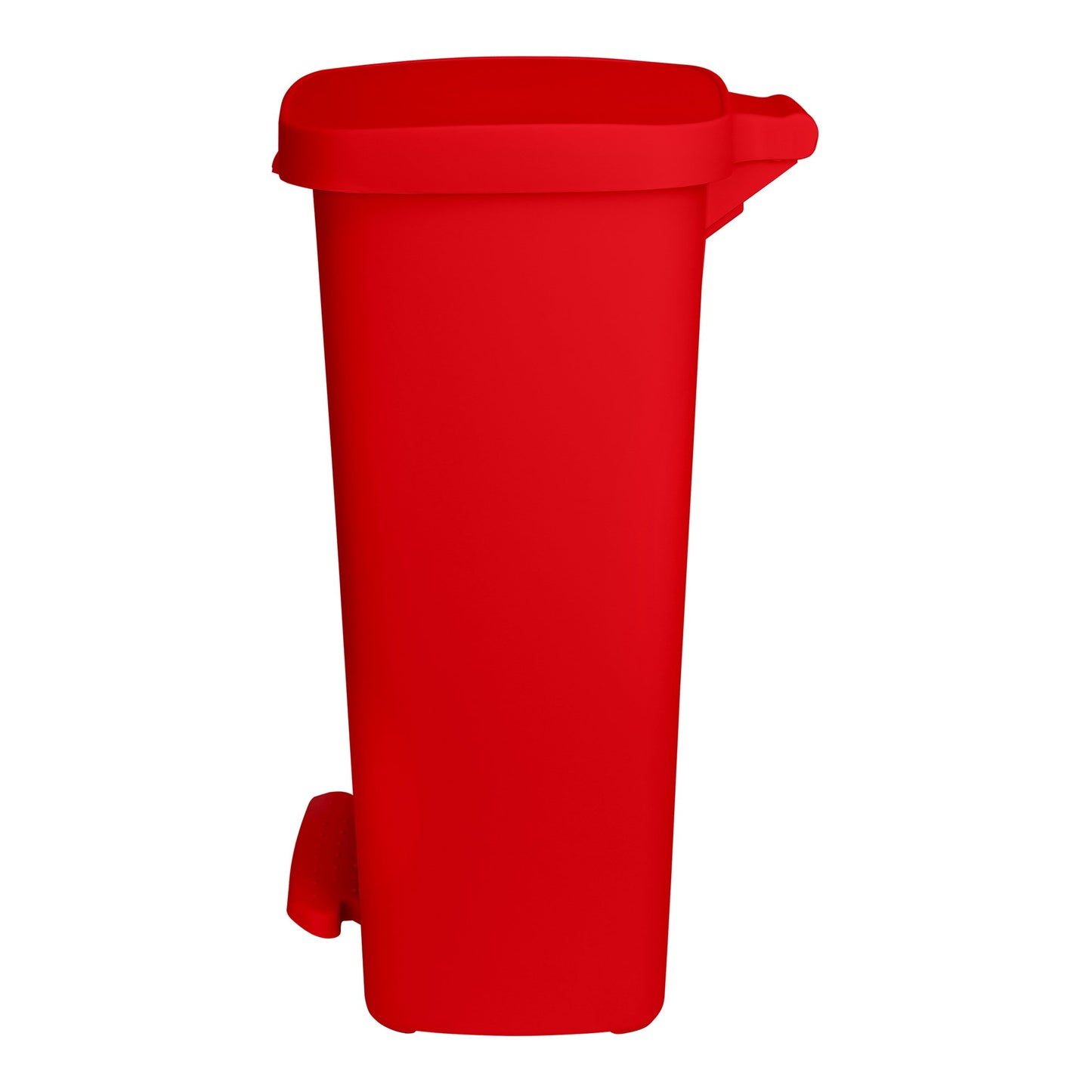 Trash Can McKesson 52 Quart / 13 gal. Red Plastic Rectangular