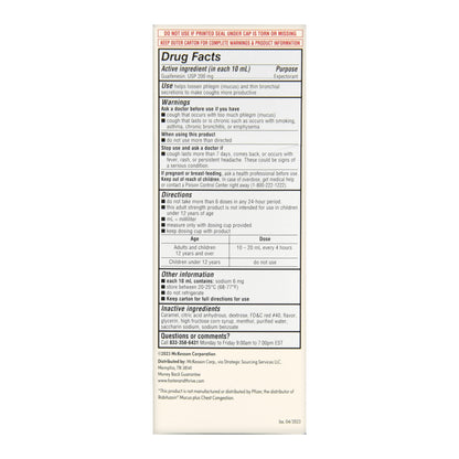Thrive & Foster™ Adult Tussin Guaifenesin Oral Solution, USP