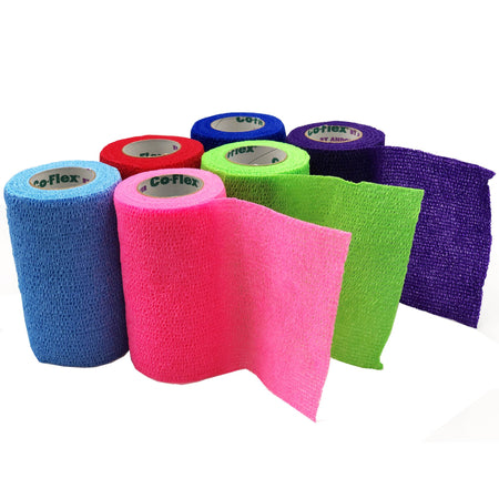 Andover 3400CP-018 CoFlex Self-adherent Closure Cohesive Bandage, 4 Inch x 5 Yard