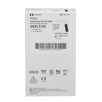 Shiley™ Extended-Length Tracheostomy Tube, Uncuffed, Size 6