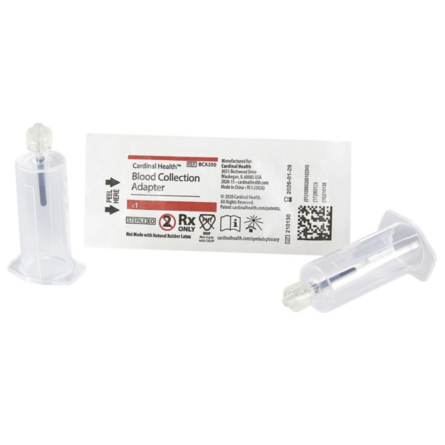 Blood Transfer Device with Luer Lock Adapter Cardinal Health™ For Blood Collection Tubes / Long-neck Blood Culture Bottles