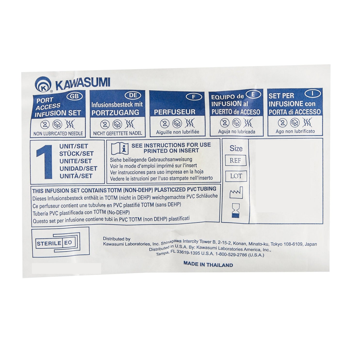 Kawasumi Huber Infusion Set