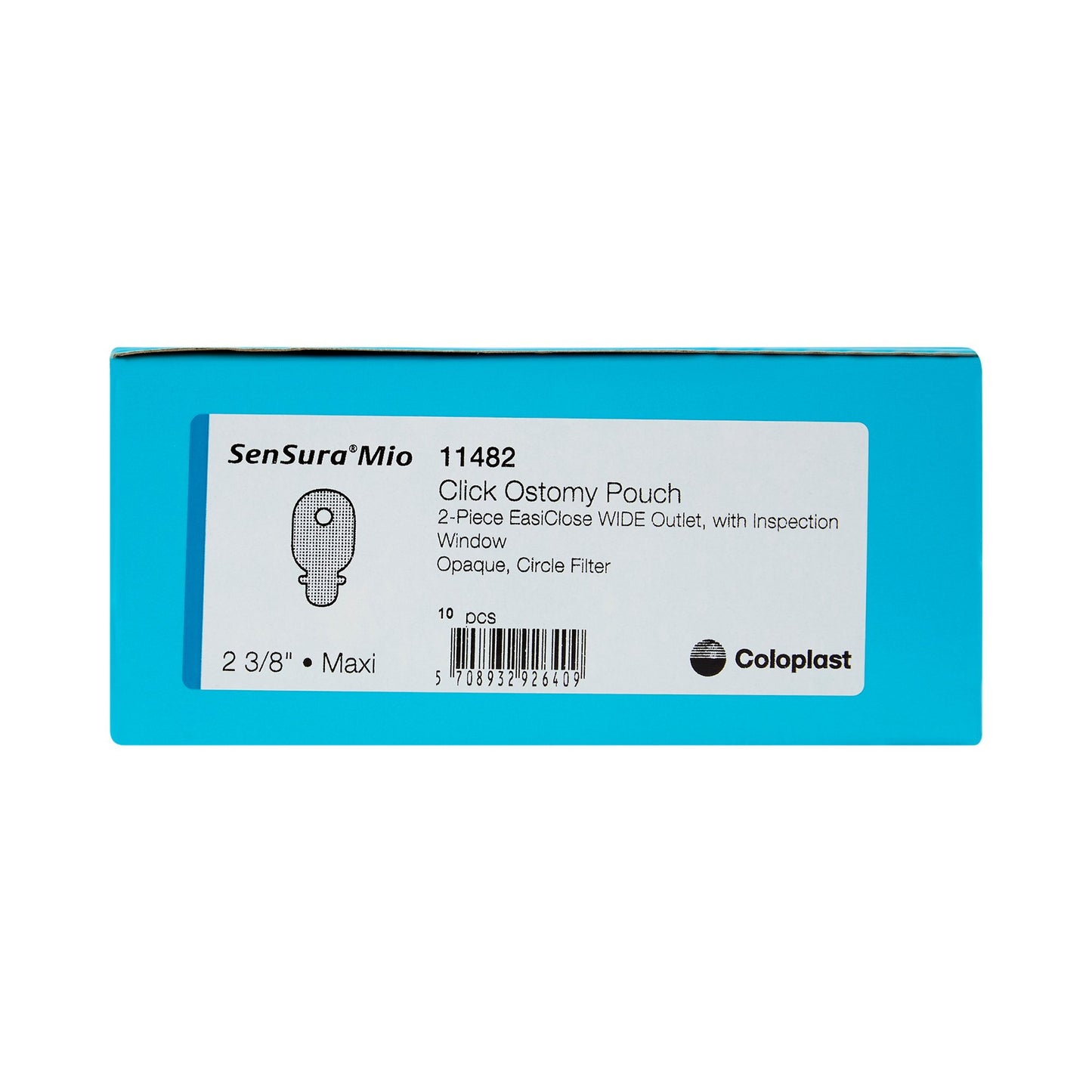 SenSura® Mio Click 2-Piece Opaque Ostomy Pouch, Blue Match