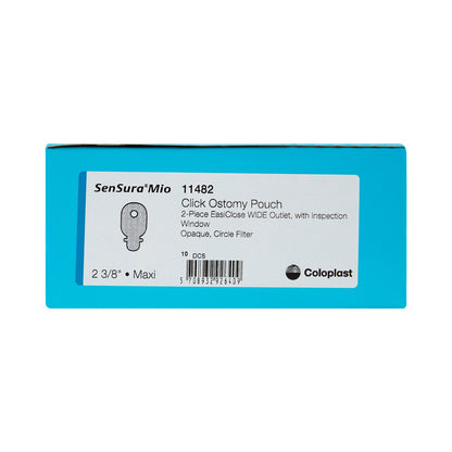 SenSura® Mio Click 2-Piece Opaque Ostomy Pouch, Blue Match