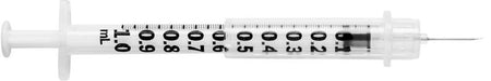 Procure TB Tuberculin Safety Syringe 1ml 27g x 1/2" - 100ea/bx by Cardinal product image