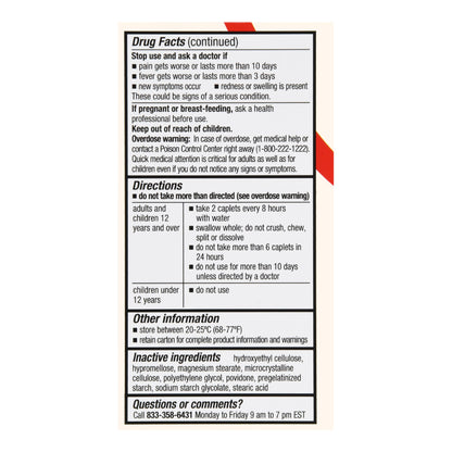 Foster & Thrive™ 8 Hour Pain Relief Acetaminophen 650 mg Caplets