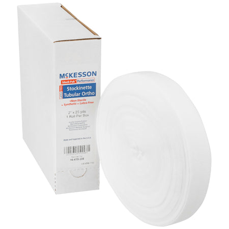 McKesson 16-4TS-225 White Polyester Tubular Stockinette, 2 Inch x 25 Yard