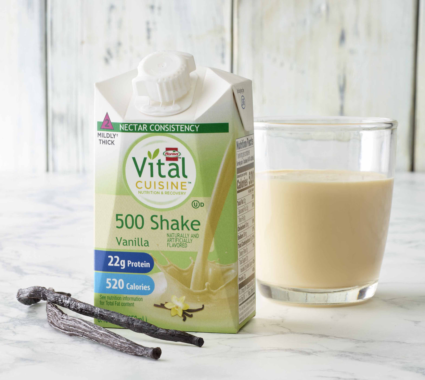 Vital Cuisine® 500 Shake Vanilla Nutrition and Recovery, 8.45-ounce carton