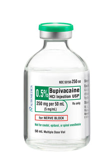 Bupivacaine HCl 0.5%, 5 mg / mL Injection 50 mL 0409-1163-01