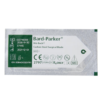Bard-Parker® 371115 Carbon Rib-Back® Blade, Size 15