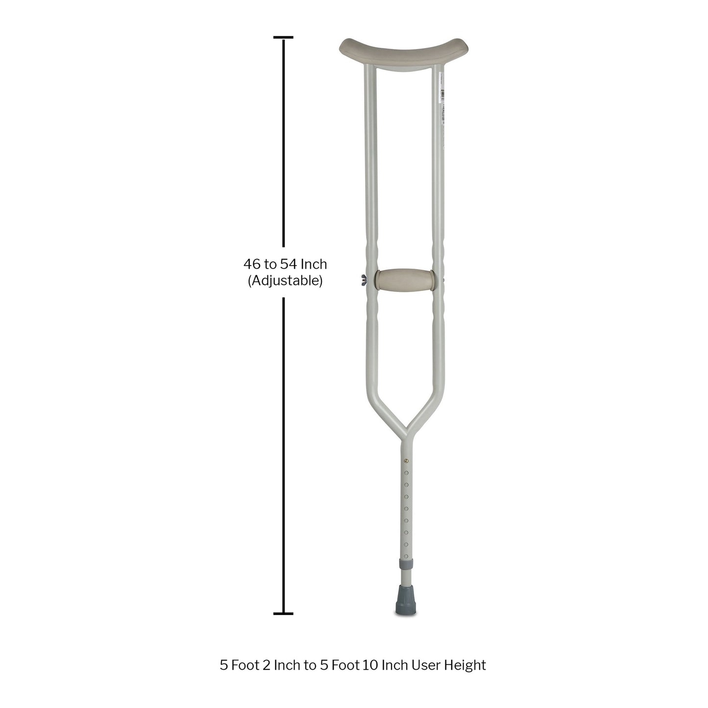 McKesson Underarm Crutches, 5'2" – 5'10"