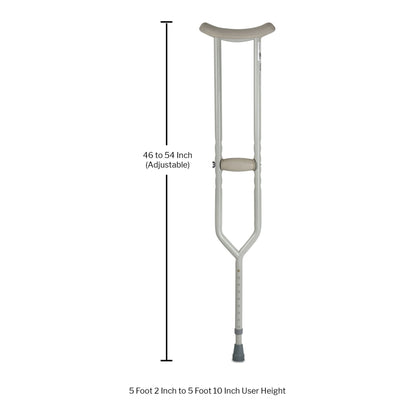 McKesson Underarm Crutches, 5'2" – 5'10"