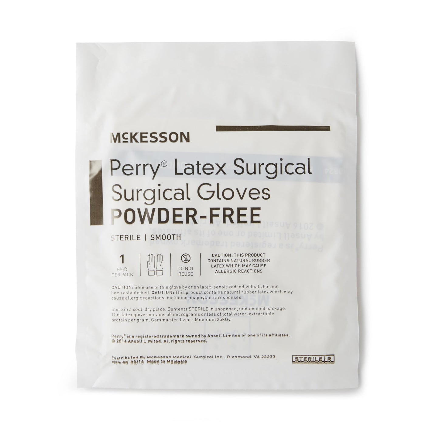 McKesson Perry® Performance Plus Surgical Glove, Size 6.5, Cream