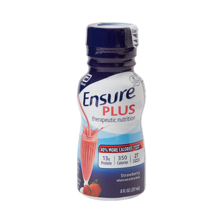 Abbott Nutrition 58301 Ensure Plus Therapeutic Nutrition, Strawberry, 8-ounce bottle