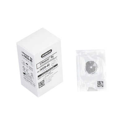 Antimicrobial Protective Disc Silverlon® Lifesaver AG™ Silver 1 Inch Disc / 4 mm Hole Diameter Sterile