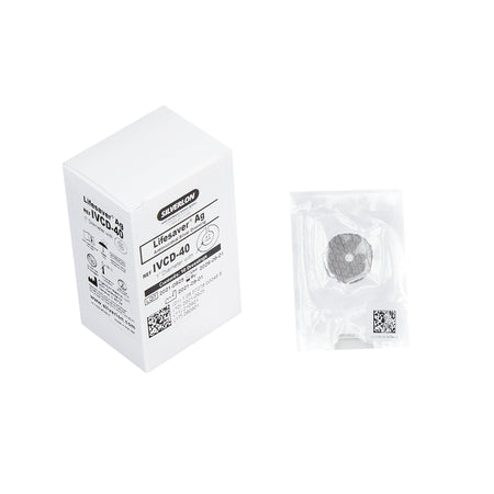 Antimicrobial Protective Disc Silverlon® Lifesaver AG™ Silver 1 Inch Disc / 4 mm Hole Diameter Sterile