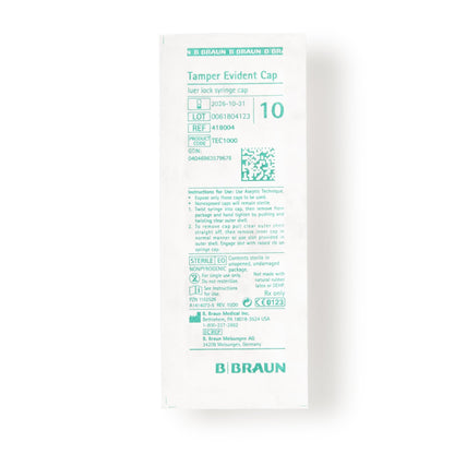 B. Braun Syringe Cap, Red