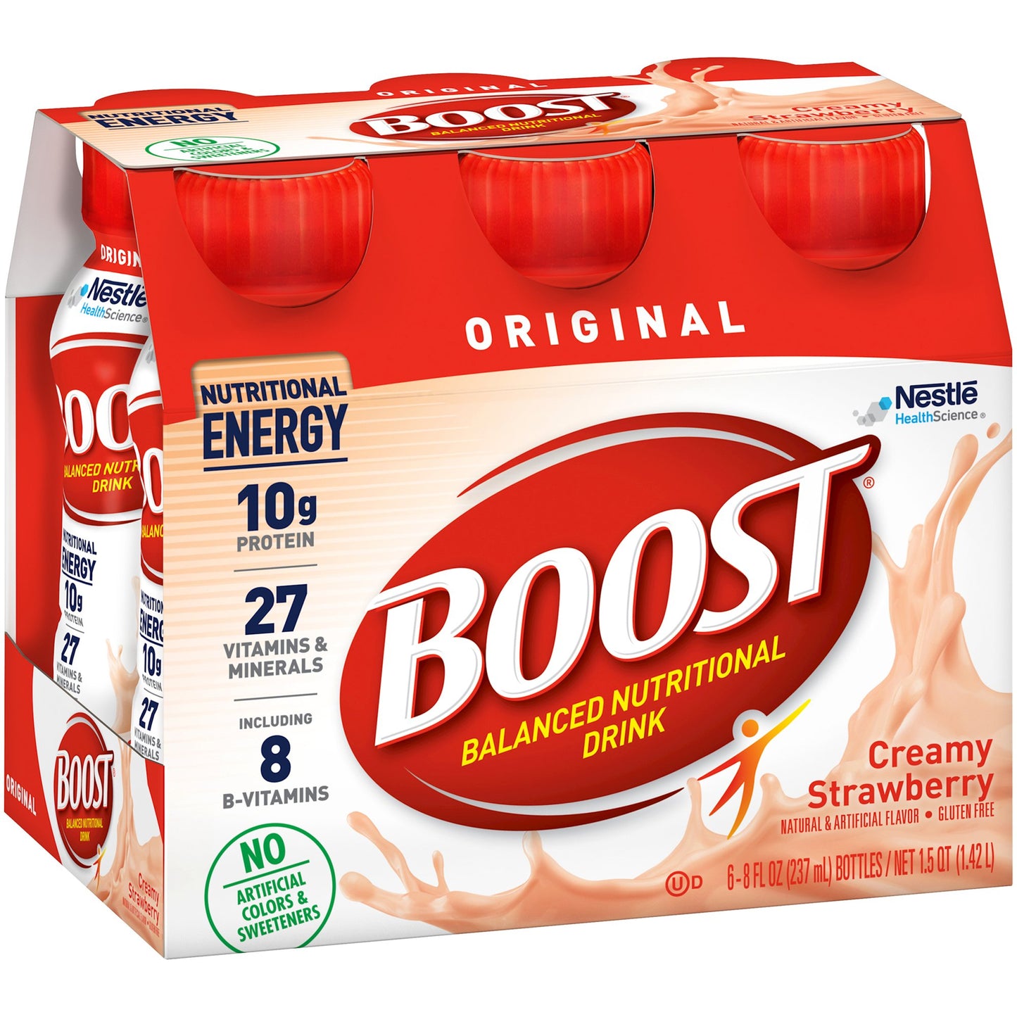 Boost® Original Strawberry Balanced Nutritional Drink, 8-ounce bottle