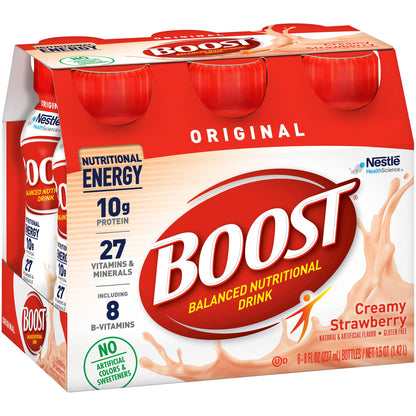 Boost® Original Strawberry Balanced Nutritional Drink, 8-ounce bottle