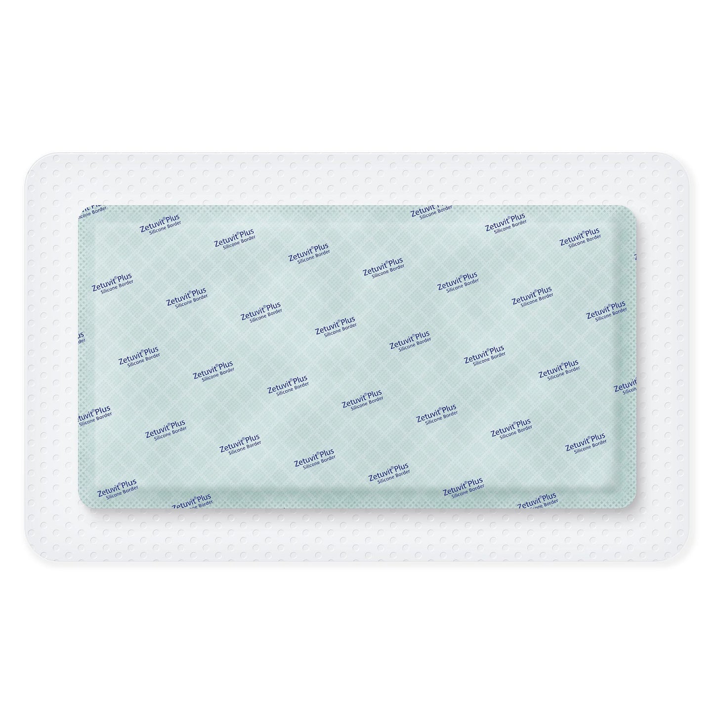 Zetuvit® Plus Silicone Border Super Absorbent Dressing, 6 x 10 Inch