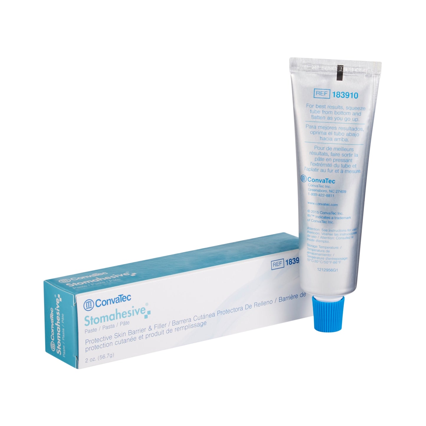 ConvaTec 183910 Stomahesive Ostomy Barrier Paste, 2oz Tube, Pectin-Based, Protective Skin Barrier, Each