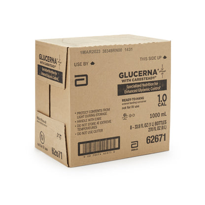 Glucerna® with Carbsteady 1.0 Tube Feeding Formula, 33.8-ounce Carton