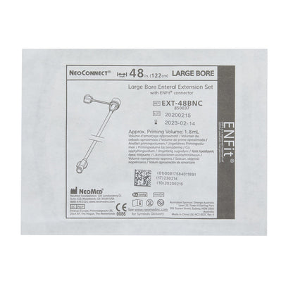 Large Bore ENFit Extension Set NeoConnect Orange, Sterile, PVC Tubing