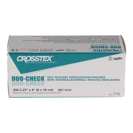 Duo-Check Sterilization Pouch, 2-1/4 x 4-1/2 Inch by SPS Medical Supply product image
