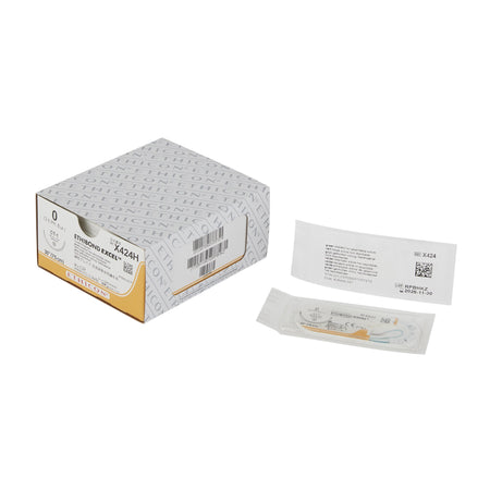 Ethicon X424H Ethibond Excel Polyester Nonabsorbable Suture with Needle, Taper Point Braided