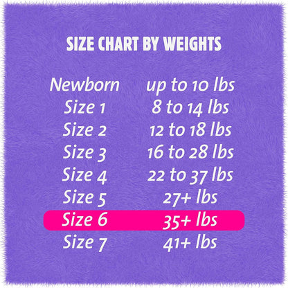 Cuties® Complete Care Diapers, Size 6