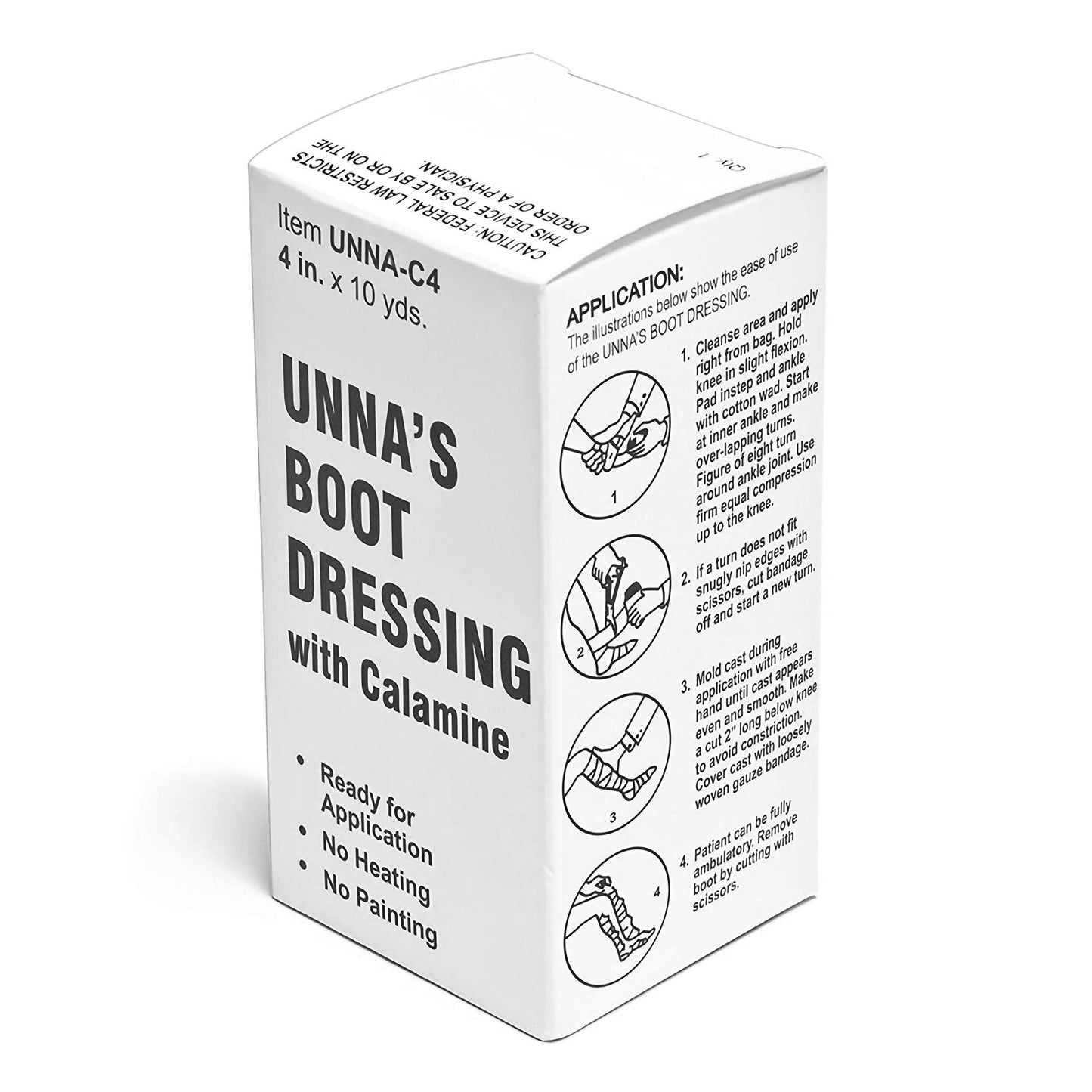 Graham-Field Unna Boot with Calamine, 4 Inch x 10 Yard
