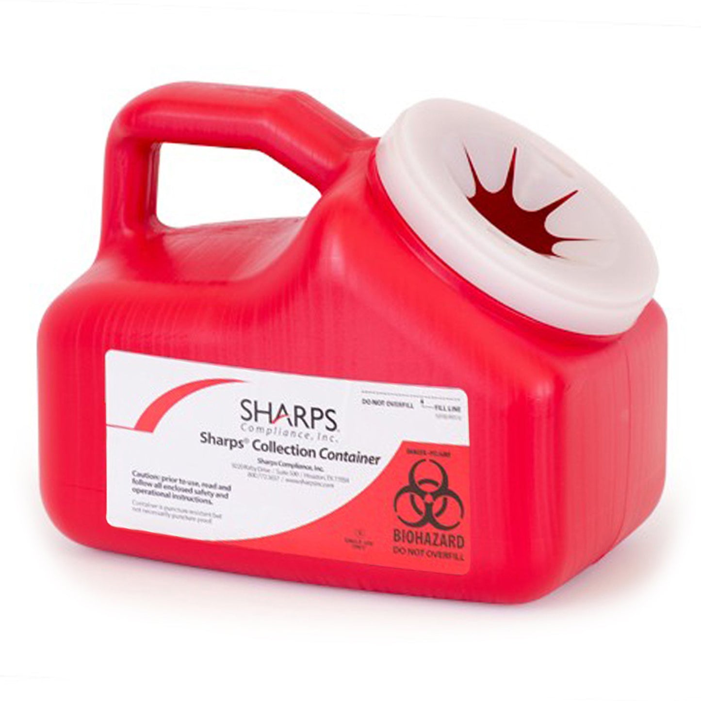 Mail System® Pro-Tec® Mailback Sharps Collector, 1 Gallon, 9 x 6 x 7½ Inch