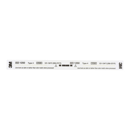 3M 1250 Comply Sterilization Chemical Indicator Strip, 8 Inch