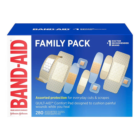 Johnson & Johnson 100471100 Band-Aid Adhesive Bandages Family Variety Pack