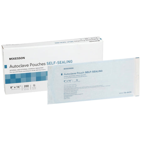 McKesson 16-6426 Sterilization Pouch, 8 x 16 Inch