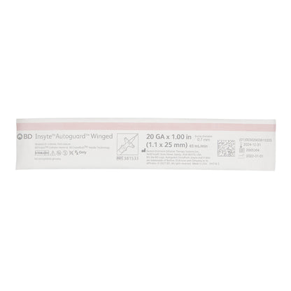 Insyte™ Autoguard™ Peripheral IV Catheter, Winged Hub