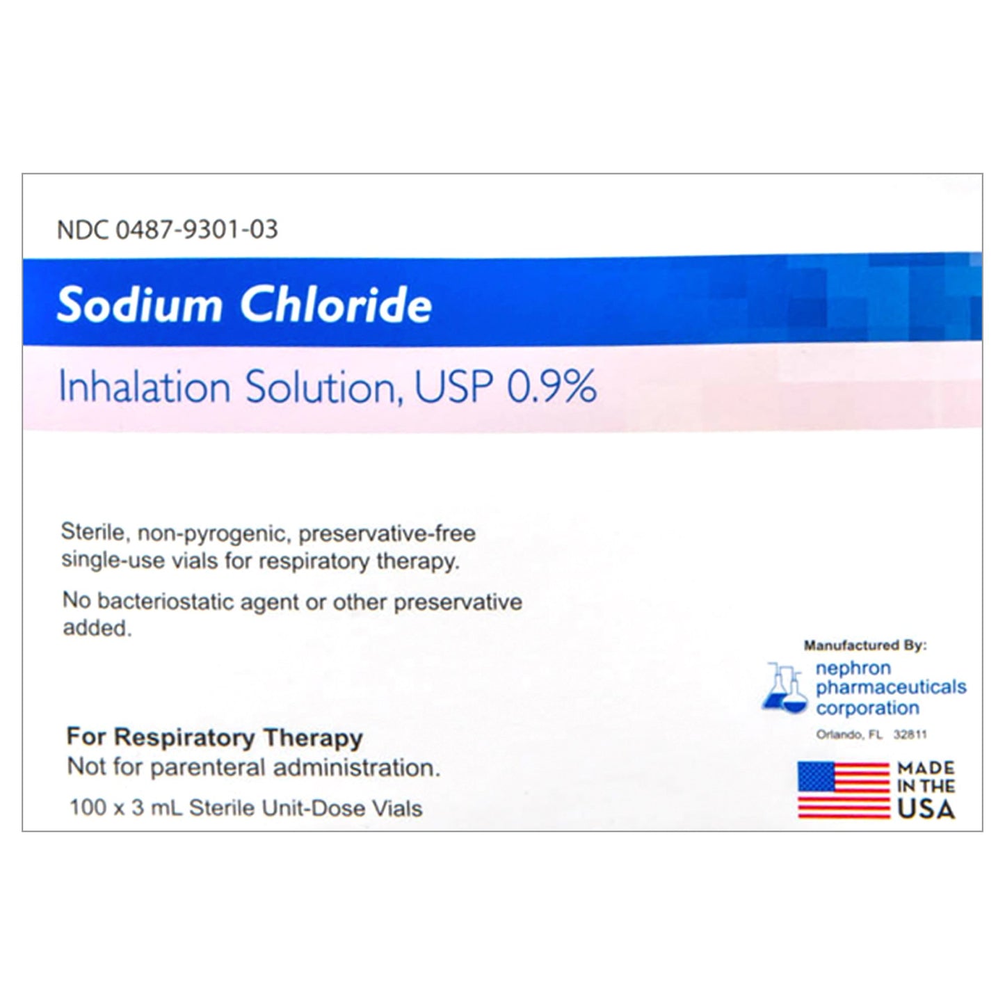 Respiratory Therapy Solution, 3 mL Nebulizer Vial