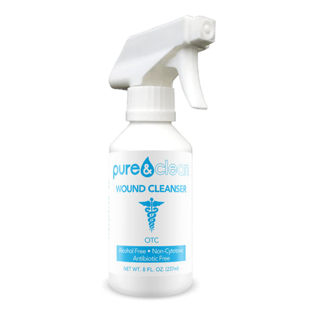 Pure and Clean LLC 8.52E+11 Pure & Clean Wound Cleanser, 8-ounce pump bottle