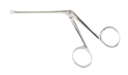 Alligator Forceps Vantage® Hartmann-Noyes 3-1/4 Inch Length Floor / Office Grade Pakistani Stainless Steel NonSterile NonLocking Finger Ring Handle Straight Serrated Tips