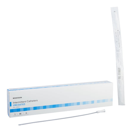 McKesson 16-M1612 Male Urethral Catheter, 12 Fr, Straight Tip