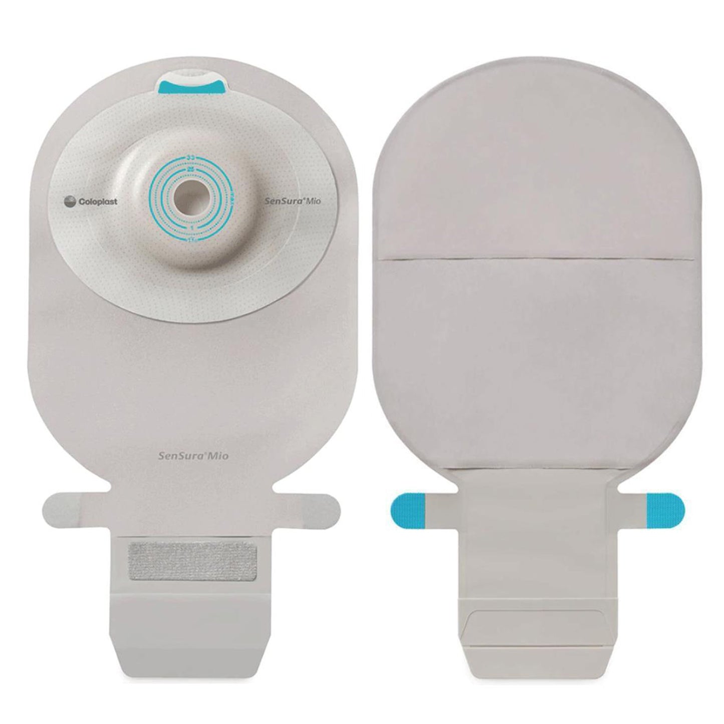 SenSura® Mio Flat 1-Piece Transparent Ostomy Pouch, 30 mm Stoma