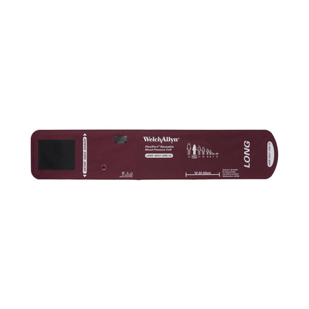 Welch Allyn REUSE-12L FlexiPort Reusable Blood Pressure Cuff, Large, Burgundy