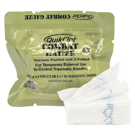 North American Rescue 30-0039 Quick-Clot Combat Gauze Hemostatic Dressing, 1 per Pack