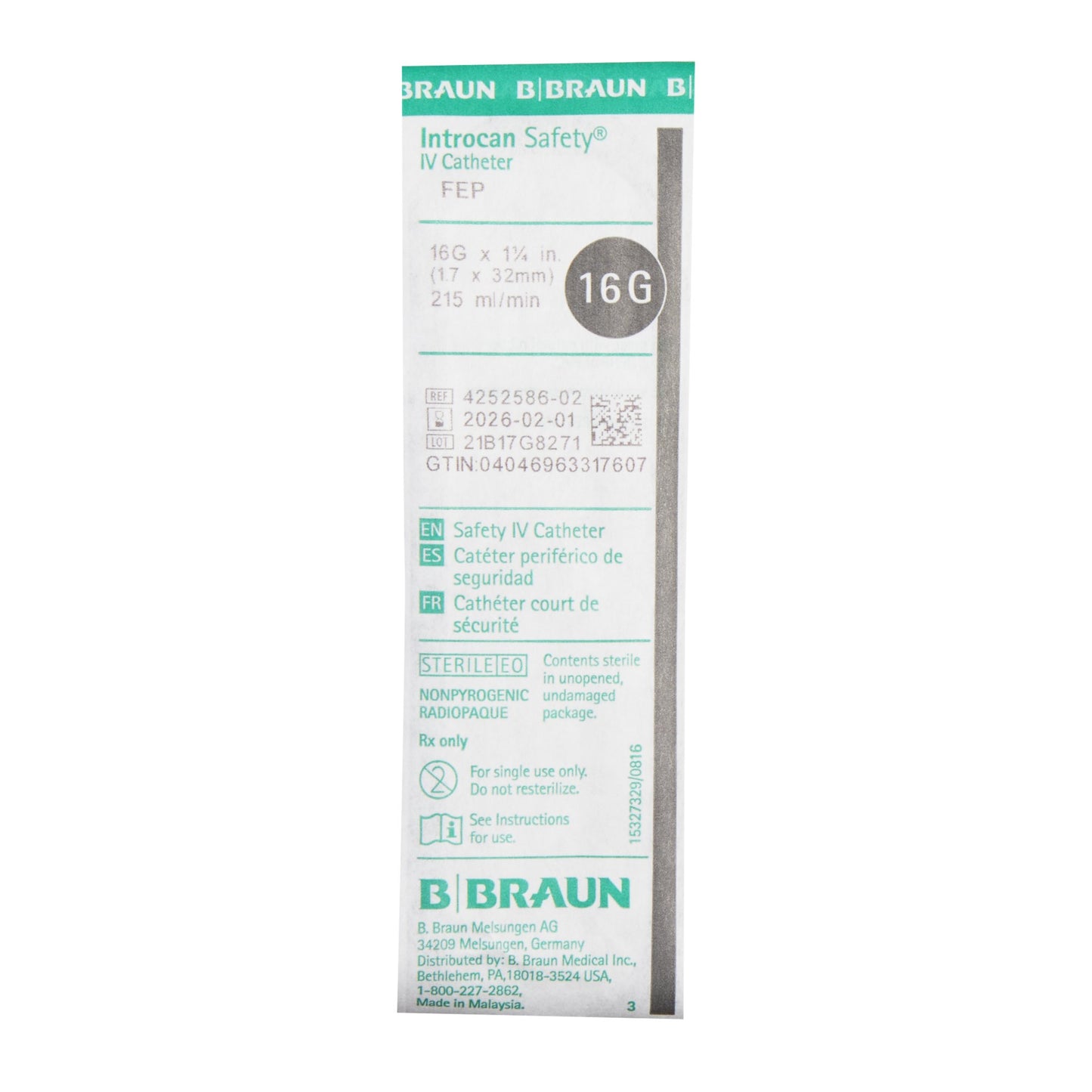 Introcan Safety® Peripheral IV Catheter