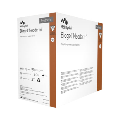 Biogel 42960 NeoDerm Polychloroprene Surgical Glove, Size 6, Light Brown, Sterile Molnlycke